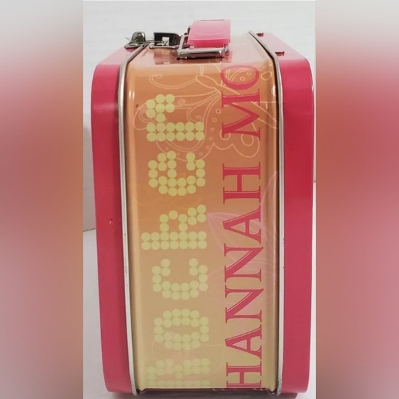 Hannah Montana Miley Cyrus Disney Channel tin metal lunchbox y2k new - Picture 4 of 12